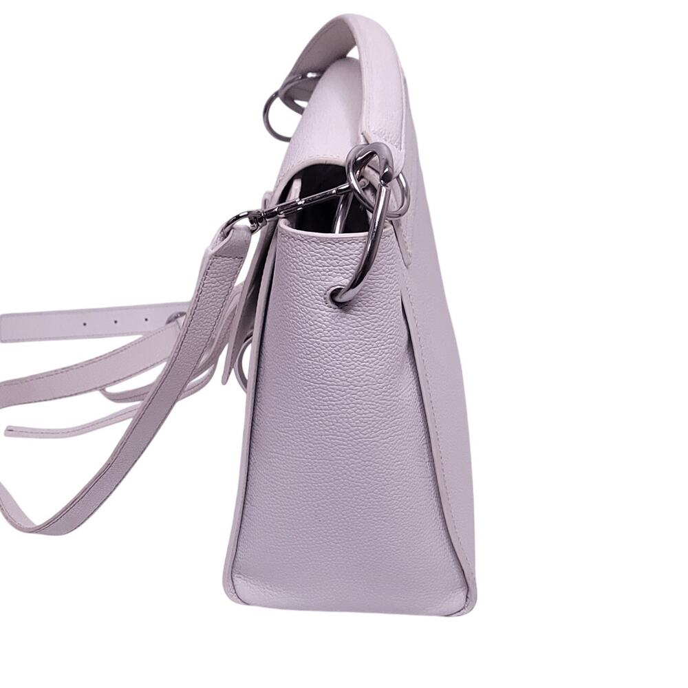 3.1 Lim Philip Lim White Leigh Top Handle Leather Satchel  (White) - Picture 7 of 10